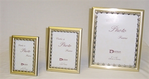 Picture of Frame Brushed Gold with Antique Gold Border